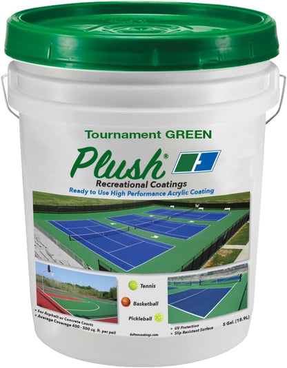 Surface Coating, Plushcolor, Green, 5 gal